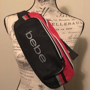 Bebe Nylon Racer Fanny Pack